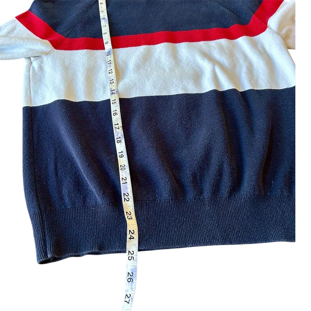 Men’s Tommy Hilfiger Crew Neck Mid-weight Cotton Color Block Americana Sweater - Picture 5 of 11